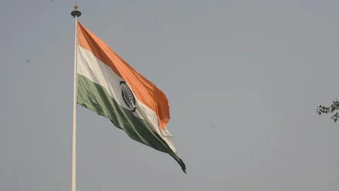 The National Flag of India 스톡 동영상 100974688