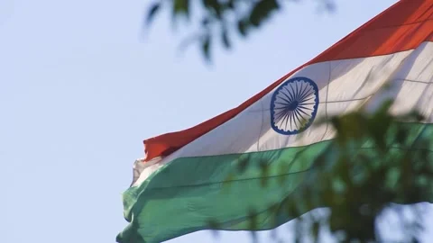 National flag of India. Stock Footage 158826829