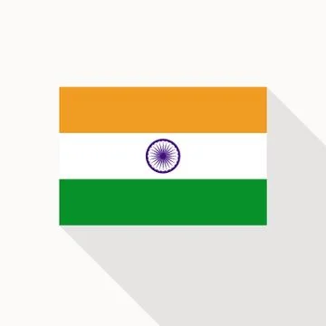 National Flag of India Stock Illustration