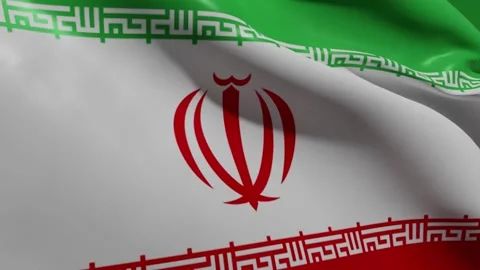 NATIONAL FLAG OF IRAN Stock Footage 178485952