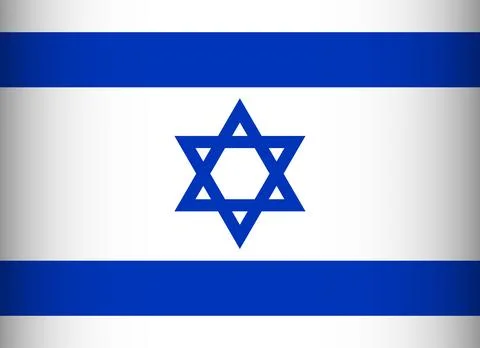 National Flag of Israel. Vector Element Stock Illustration