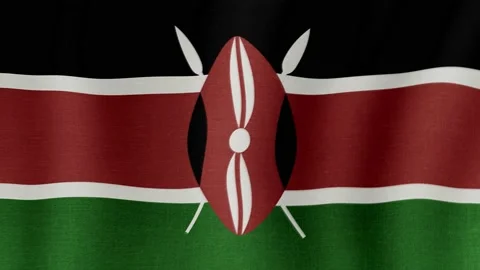 The national flag of Kenya 動画素材 201267534