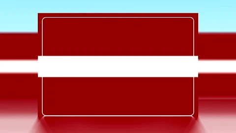 National flag of latvia featuring a horizontal white stripe on a deep maroo.. Vídeo Stock 343650786