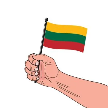 National flag of Lithuania Stock Illustration