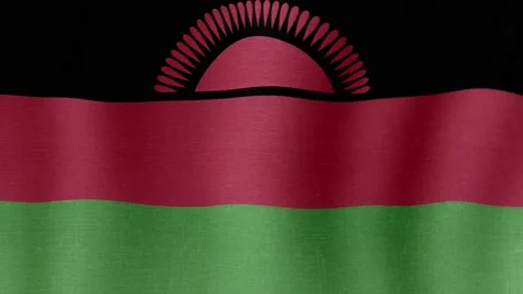The national flag of Malawi Stock Footage 202148254