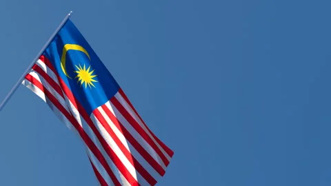 Flag Of Malaysia Stock Footage ~ Royalty Free Stock Videos  Pond5