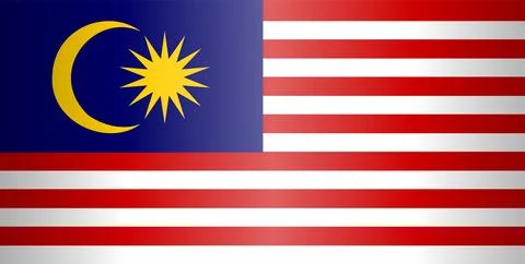 National flag of Malaysia. Vector element Stock Illustration