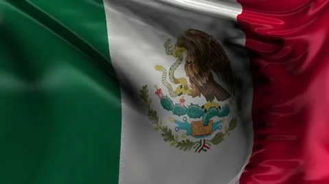 National Flag of Mexico Stock-Footage 8968333