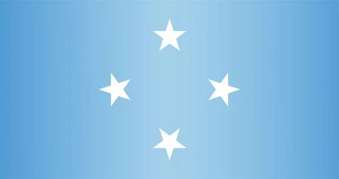 National flag of Micronesia. Vector element Stock Illustration