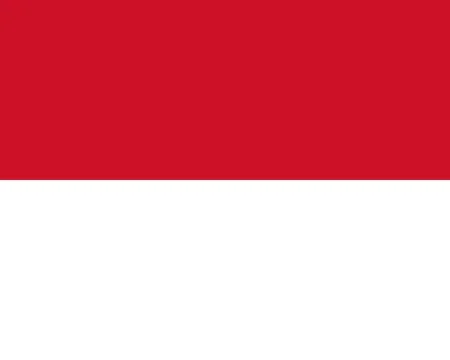 National flag of Monaco Stock Illustration