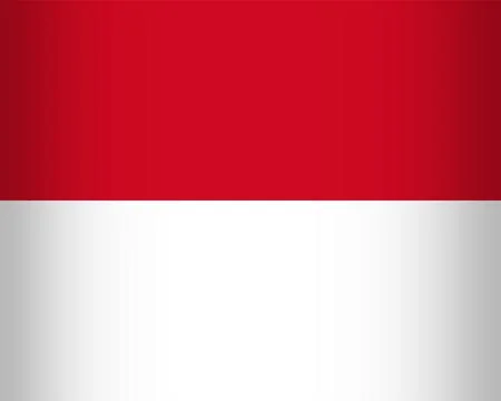 National Flag of Monaco. Vector Element Stock Illustration