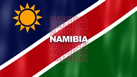 National Flag - Namibia Stock-Footage 346333009