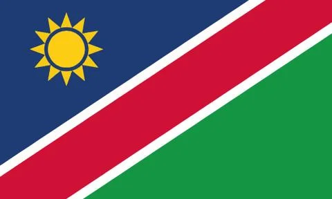 National Flag Namibia Stock-Illustration