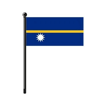 National flag of Nauru Stock Illustration