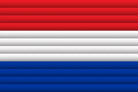 National Flag of Netherlands. For Independence Day Stock Illustration