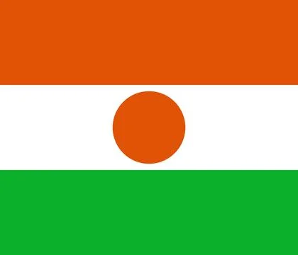 National flag of Niger Stock Illustration