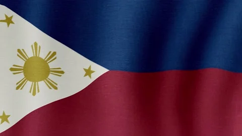 The national flag of Philippines Video stock 204857751