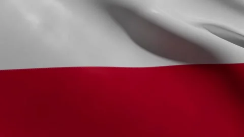 NATIONAL FLAG OF POLAND Stock Footage 178971457