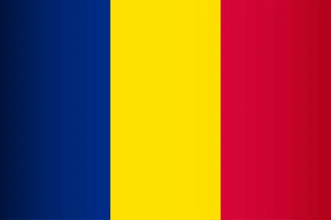 National Flag of the Republic of Chad. Vector symbol of the state Stock Illustration