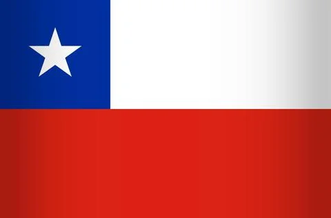 National Flag of the Republic of Chile. Vector element Stock Illustration