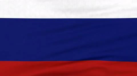 National flag of Russia flying on the wind Stock Footage 65762053