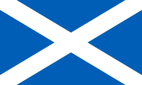 National flag of Scotland Stock Illustration