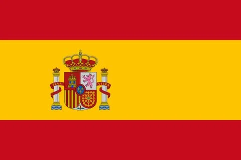 The national flag of Spain Stock Illustration