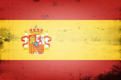 National flag of Spain Stock Illustration