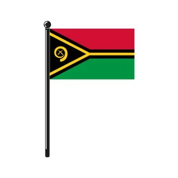 National flag of Vanuatu Stock Illustration