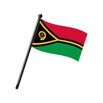 National flag of Vanuatu Stock Illustration