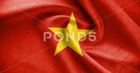 The national flag of Vietnamese Flag and The red background symbolizes the .. PSD Template
