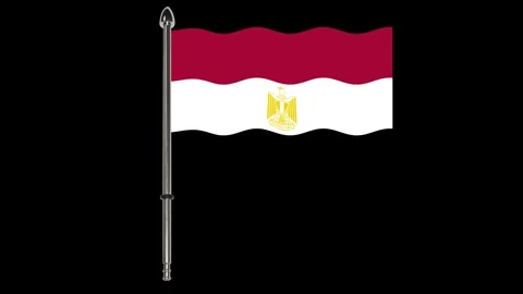National flag waving in the wind. Stock Footage 340323979