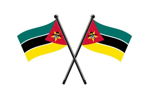 National flags of Mozambique Stock Illustration