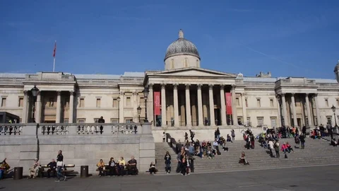 The National Gallery 4 Stock Footage 119119602