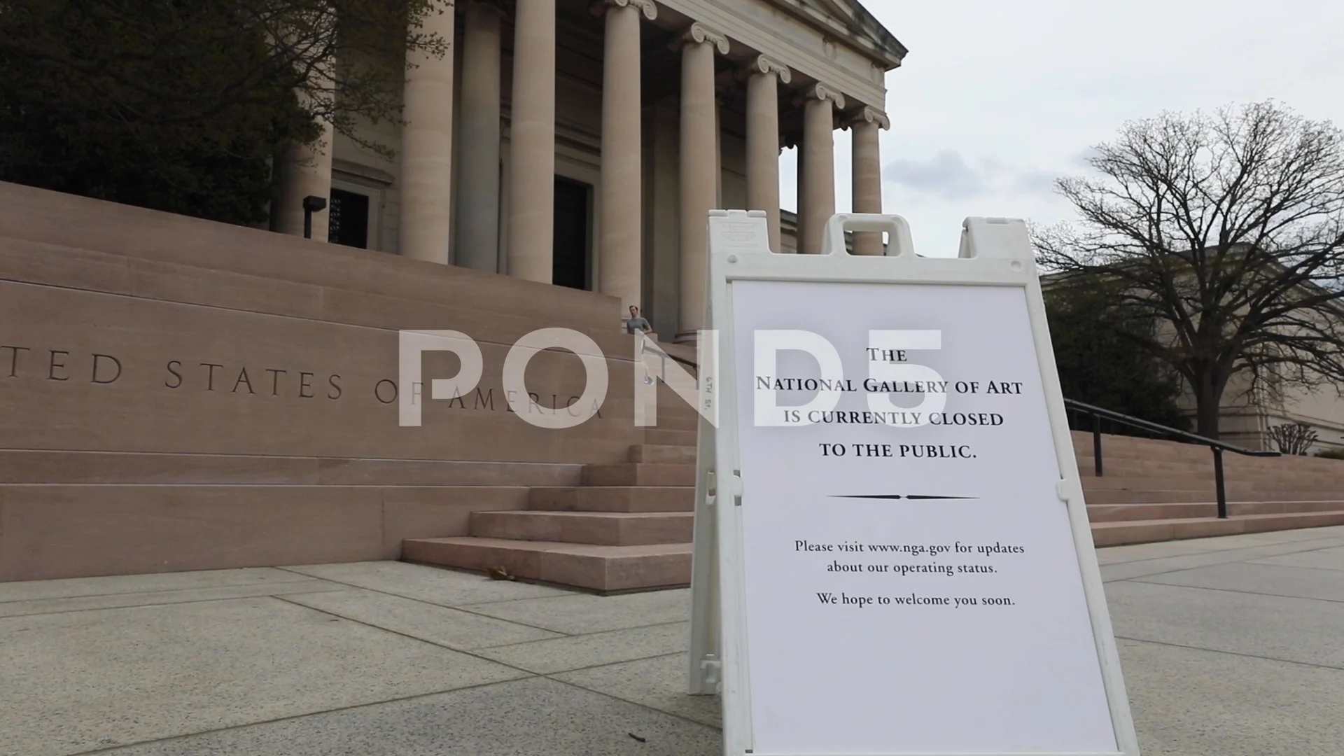 The National Gallery of Art is closed due to COVID 19