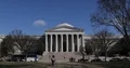 National Gallery of Art in Washington DC People Walking front of Iconic Ladmark 4k or 4k+ Resolution