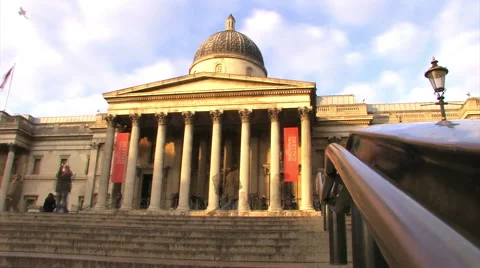 National Gallery building time-lapse Stock Footage 45406441