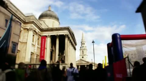 National gallery crowds Video stock 10808803
