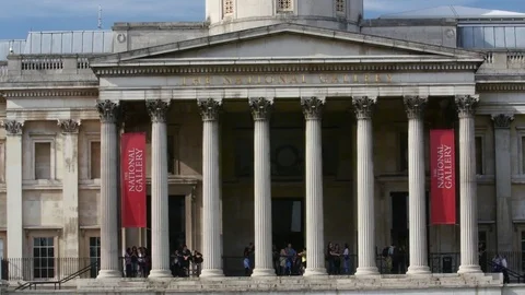 The National Gallery Panning Stock-Footage 85299976