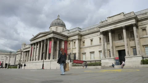 The National Gallery time lapse. Stock Footage 153553472