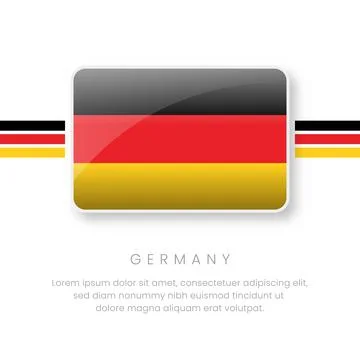 National Germany Flag.Vector Germany Button Flag. Realistic National Flag D.. 스톡 일러스트