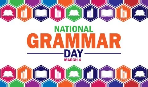 National Grammar Day Vector Template Design Illustration Stock-Illustration