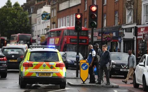 National grid power failure affects transport, traffic lights and homes., London Stock Photos