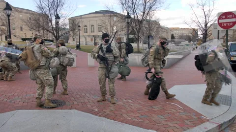 National Guard Shields Inauguration Security Vidéo 146816078