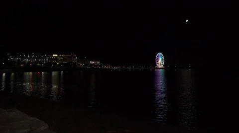 National Harbor at Night Video stock 66007714