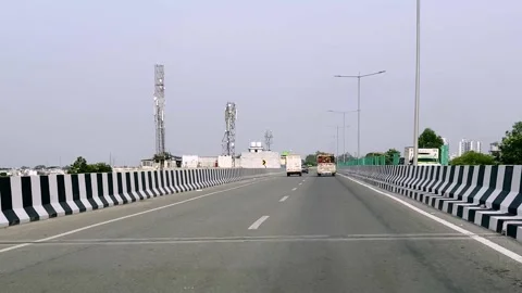 National Highway in India Showing Modern Road Infrastructure Stock Footage 346592353