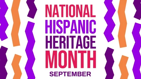 National Hispanic Heritage Month background design with colorful shapes Stock Footage 249552995