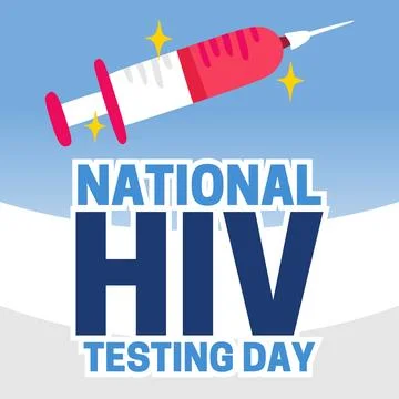 National HIV testing day for better health Stock Illustration
