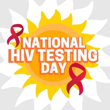 National HIV testing day for better health Stock Illustration