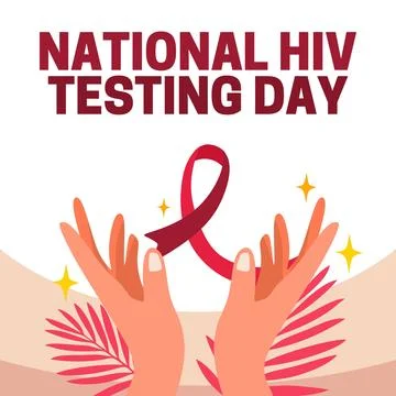 National HIV testing day for better health Stock Illustration